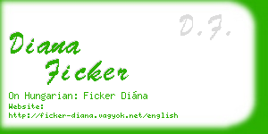 diana ficker business card